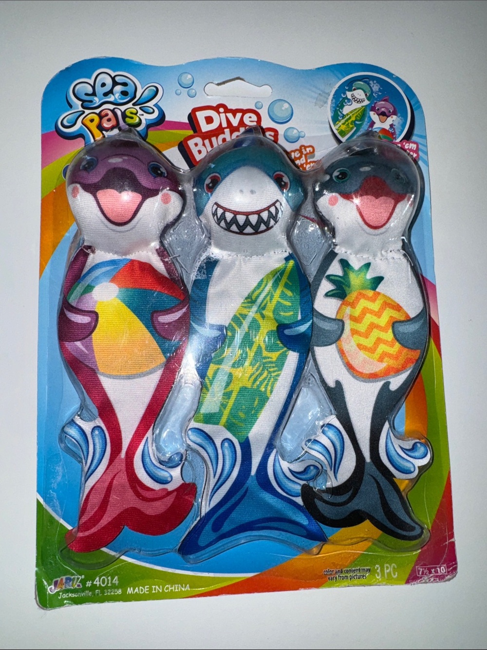 Sea Pals Dive Buddies Plush Shark Set - Multicolor